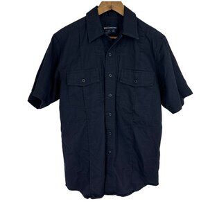 5.11 Tactical Button Down Black Short Sleeve Breathable Casual Shirt Sz Men's S